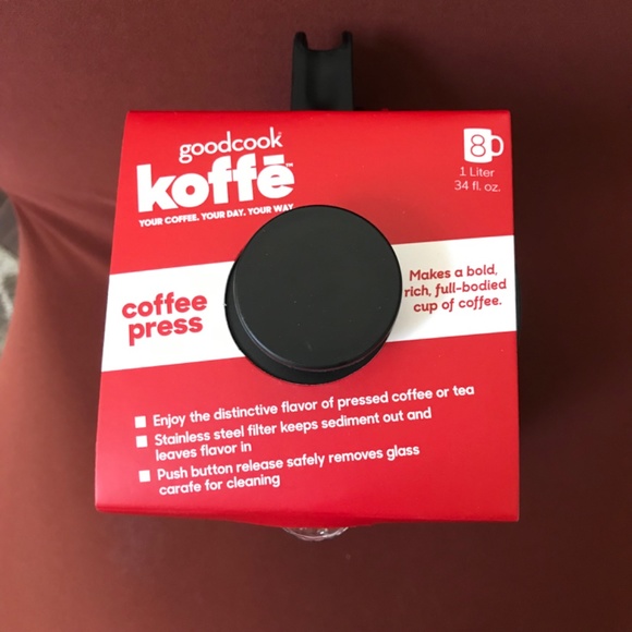GoodCook Koffe Coffee Press NWT 1 liter / 34 fl oz - Picture 5 of 9